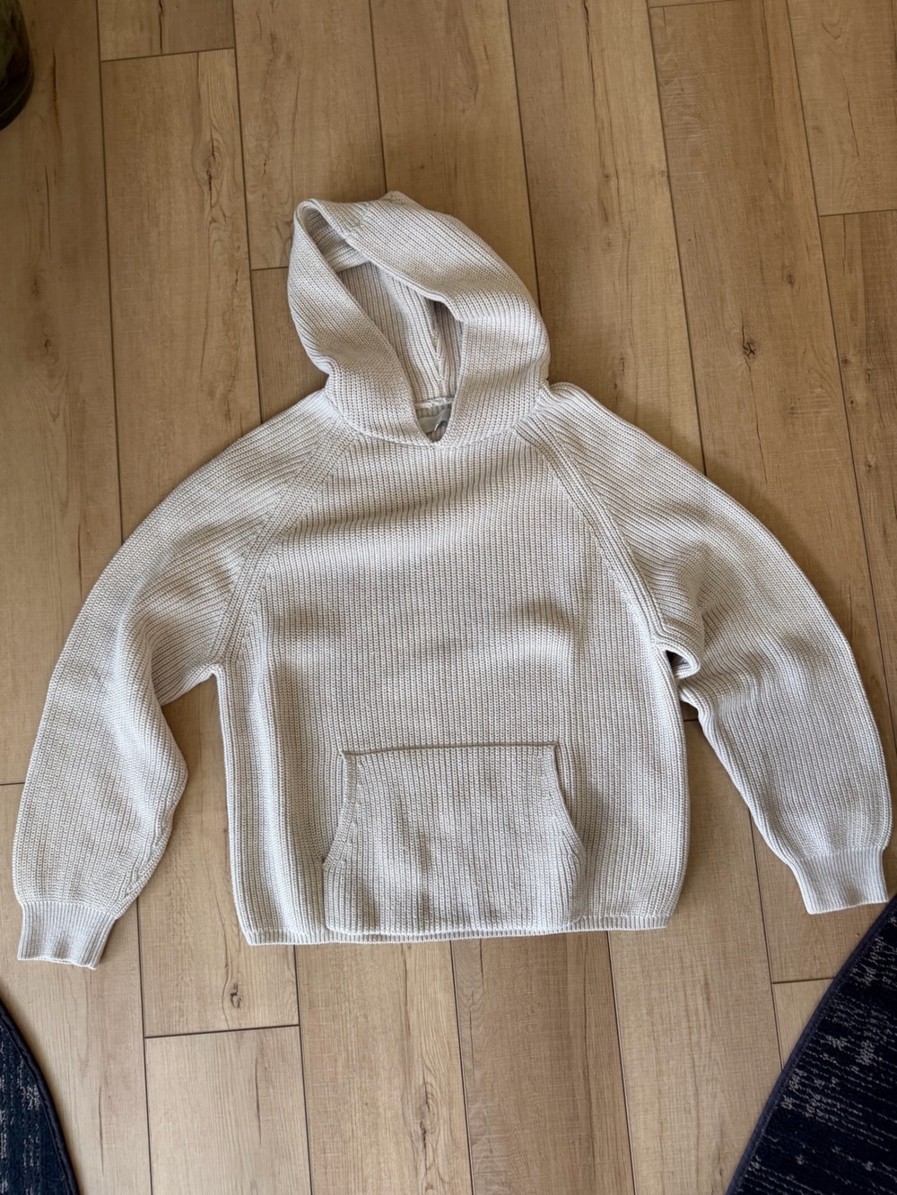 Kith Knit Hoodie color Sand size Large